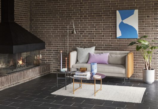 Ronde tafel 'Norm' - Metaal/Glas Ø57cm