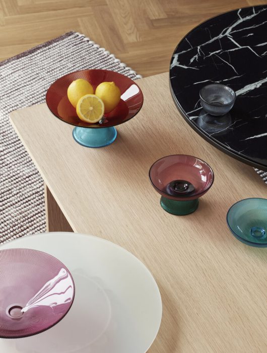 Salontafel 'Norm' - Zwart/Marmel/Glas