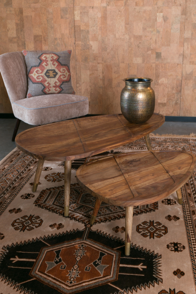 Salontafel 'Sham' 2set - Natuur