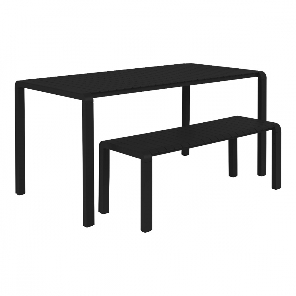 Tuin tafel 'Vondel' - Zwart 168,5x87