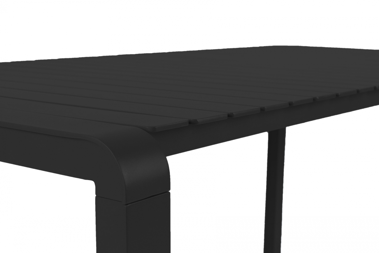 Tuin tafel 'Vondel' 214x97cm - Zwart