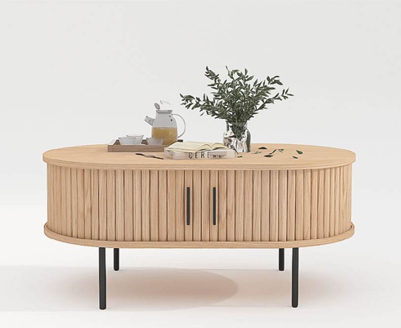 Salontafel 'Holmvik' - Natuur/Zwart