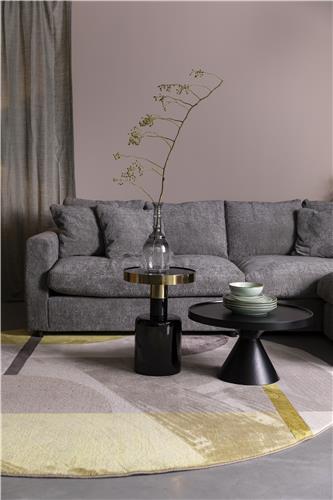 Salontafel/Bijzettafel 'Floss' Rond 60cm - Zwart