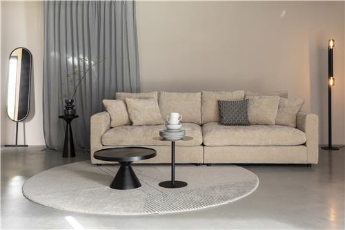Salontafel/Bijzettafel 'Floss' Rond 60cm - Zwart