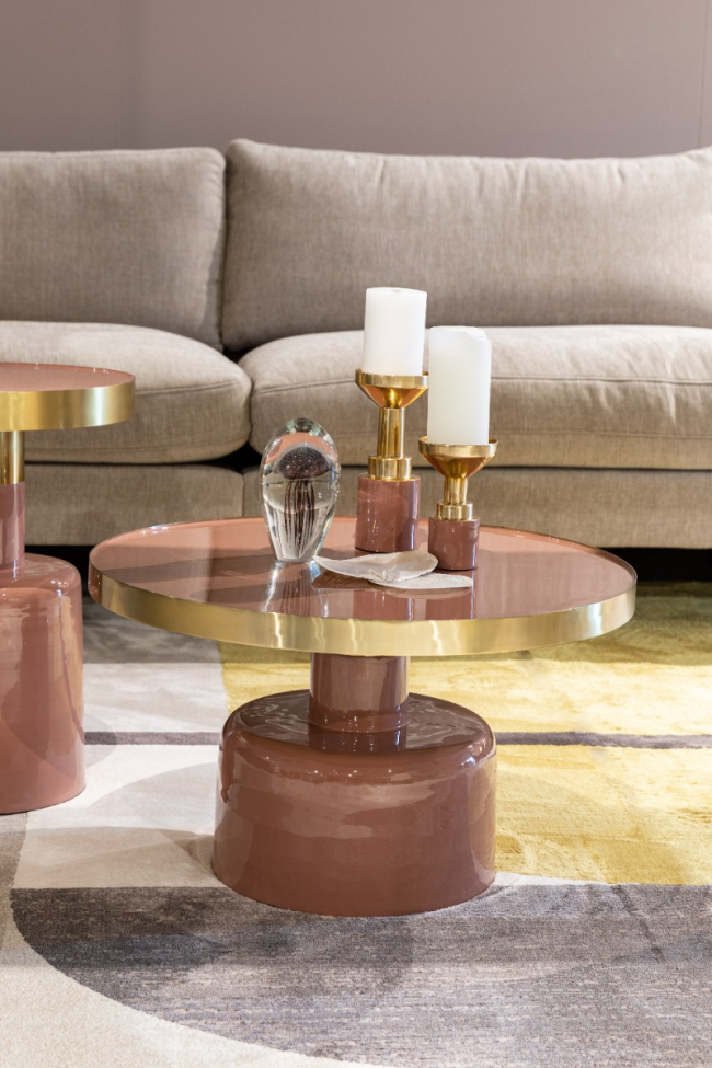 Bijzettafel 'Glam ' - Roze