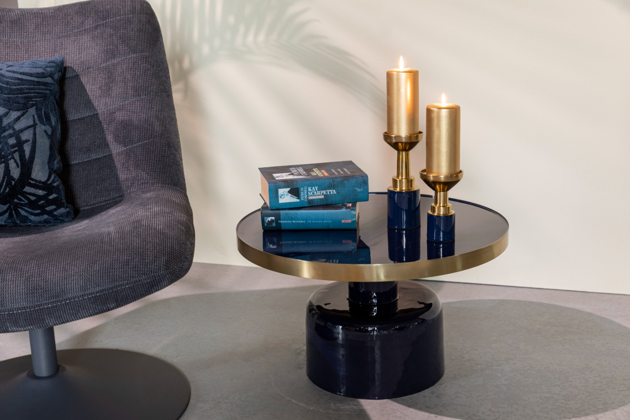 Bijzettafel 'Glam ' - Blauw