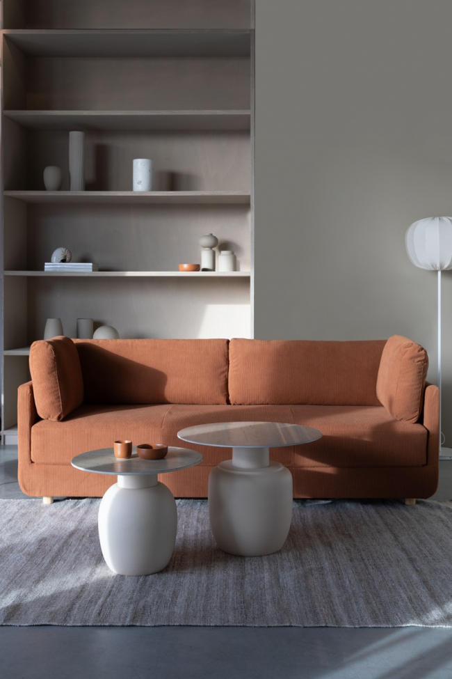 Bijzettafel 'Kaula' - Beige