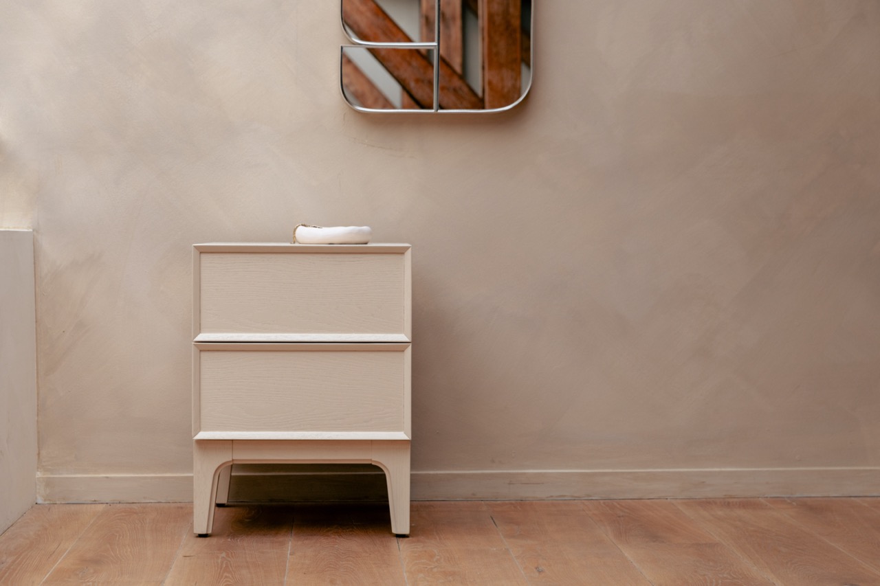 Nachtkastje 'June' 45x45x60 cm - Beige