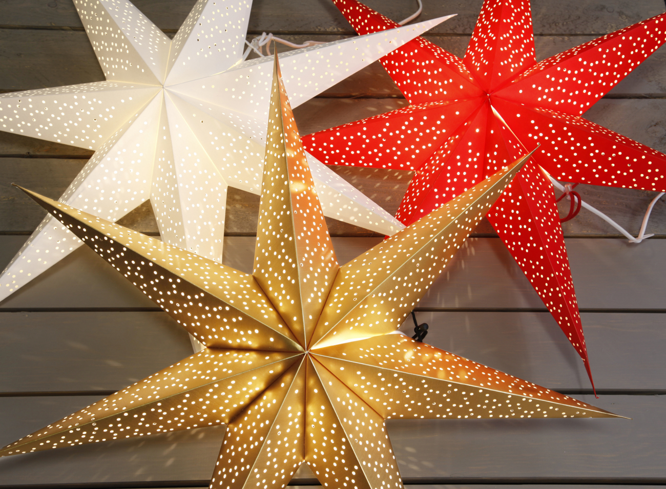 Kerstster 'Dot' 70cm - Rood