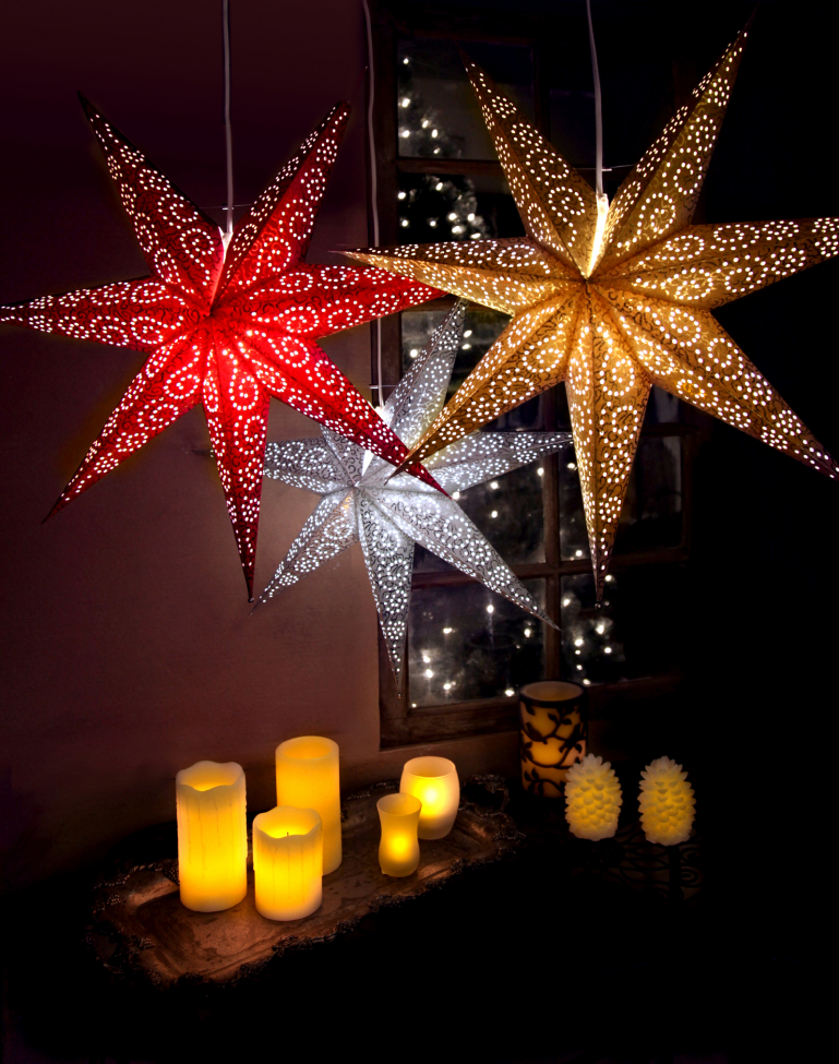 Kerstster 'Antique' - Wit