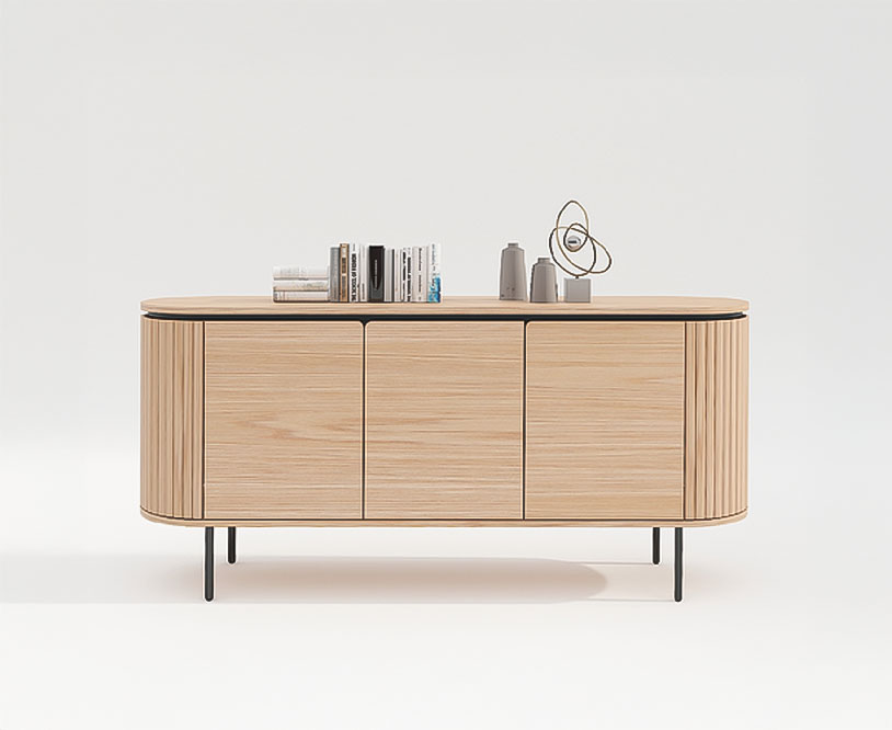 Dressoir 'Fjällbacka' - Natuur/Zwart
