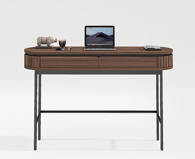 Bureau 'Kärra' - Walnoot/Zwart