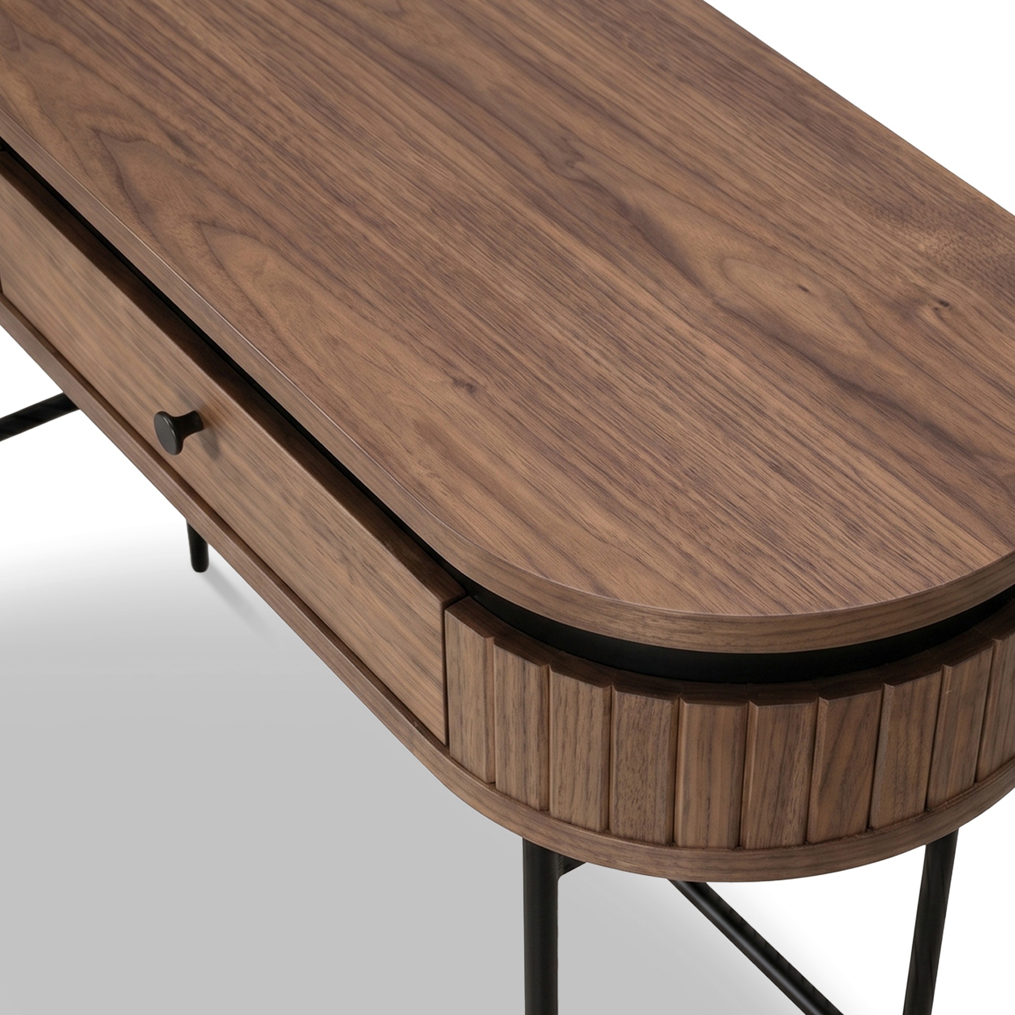 Bureau 'Kärra' - Walnoot/Zwart
