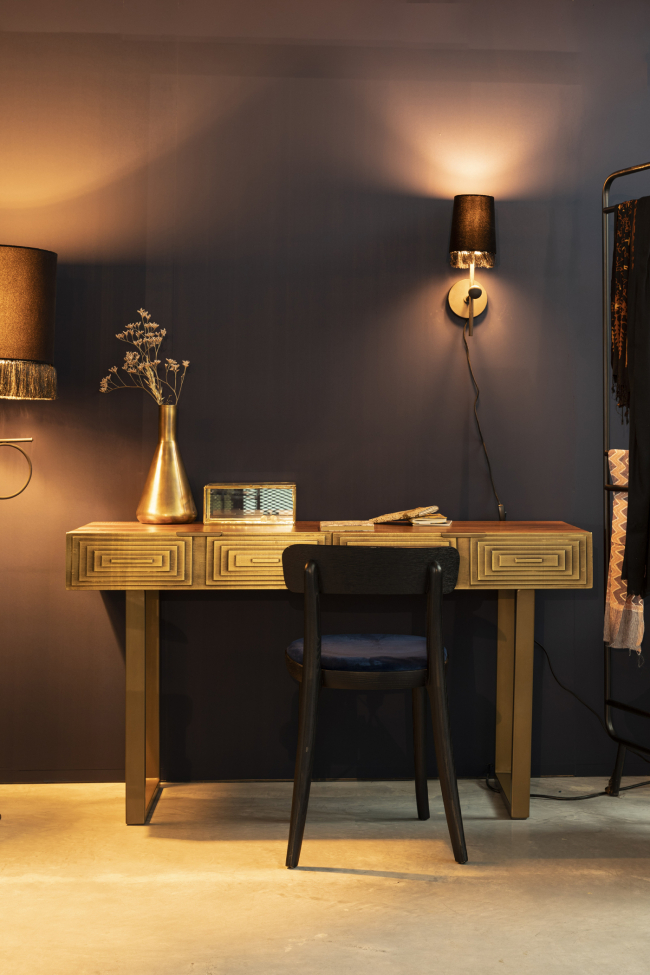 Console tafel 'Volan' - Goud