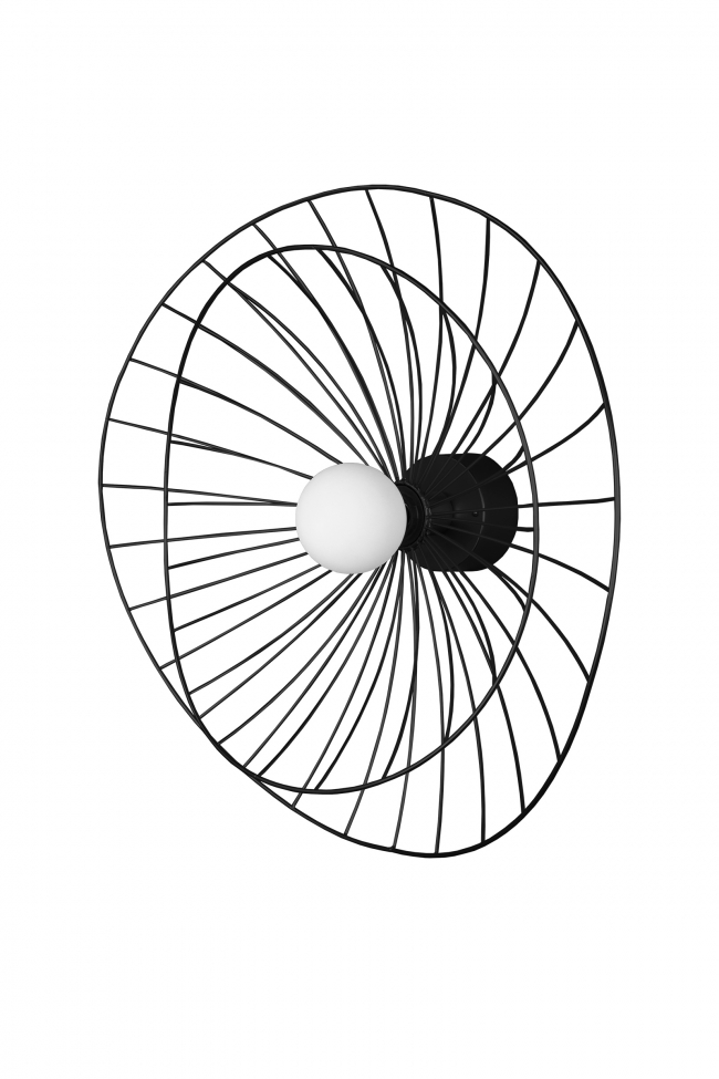 Plafondlamp 'Ray' - Zwart