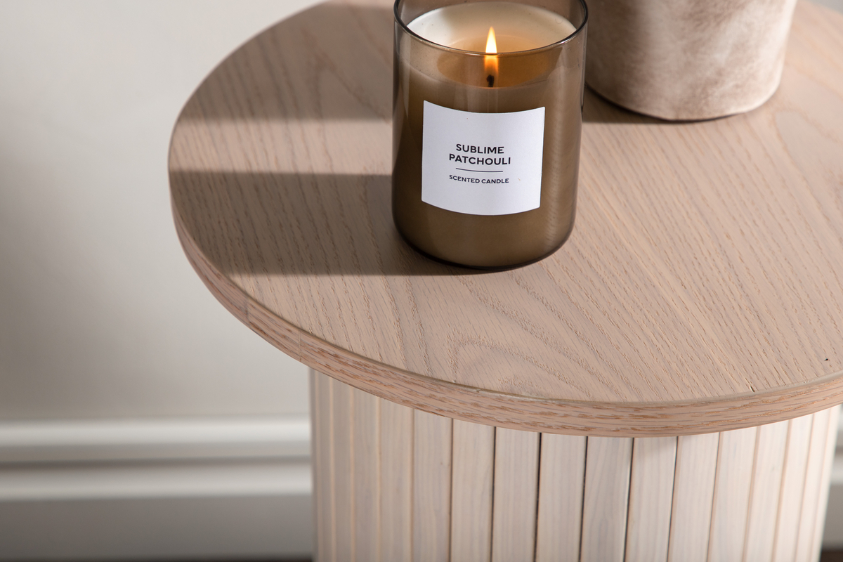 Bijzettafel 'Barkaby' Rond 40cm - Beige
