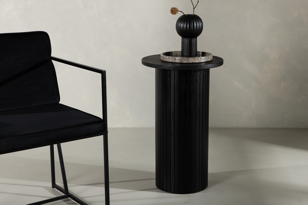 Bijzettafel 'Barkaby' 40cm - Zwart