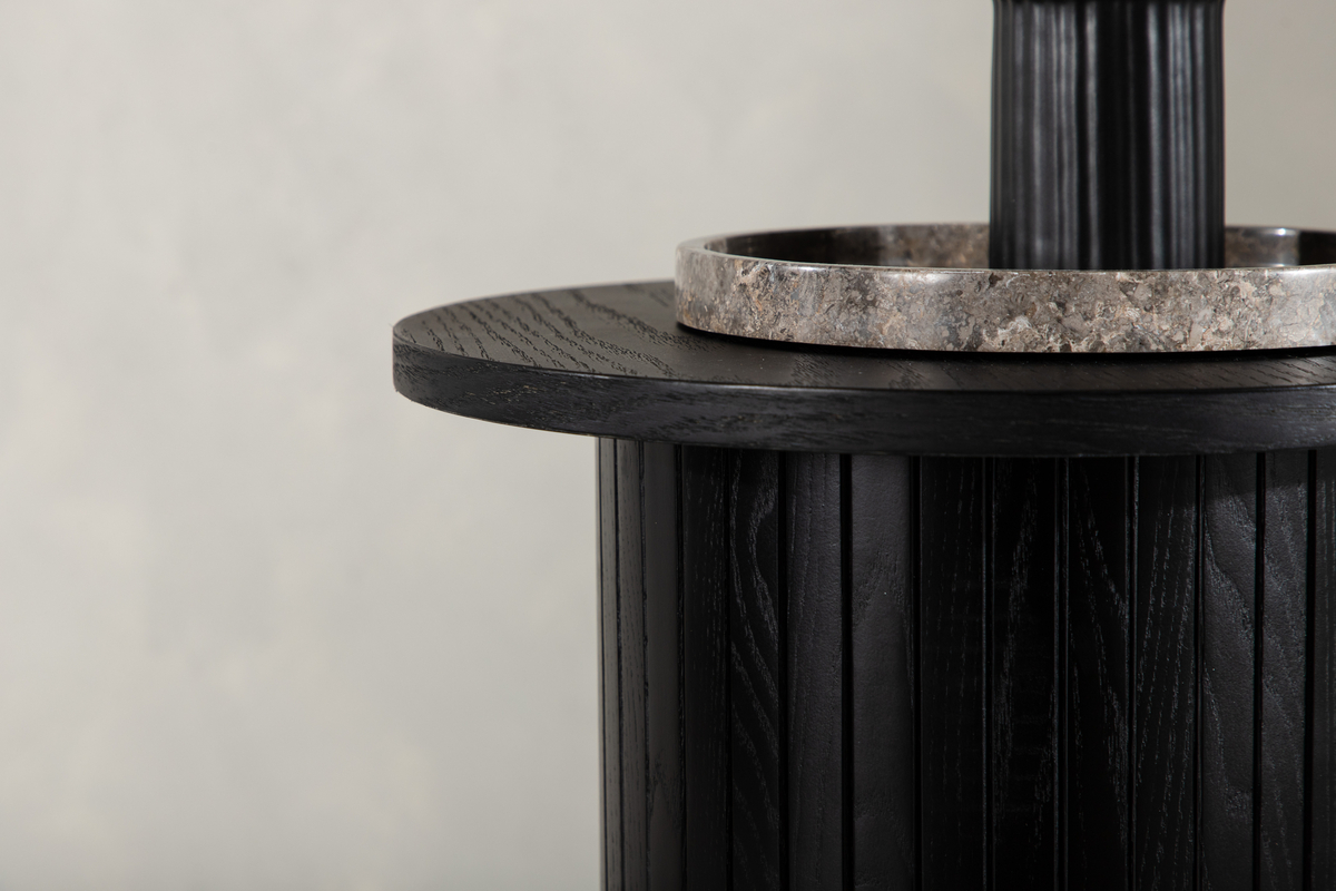Bijzettafel 'Barkaby' 40cm - Zwart