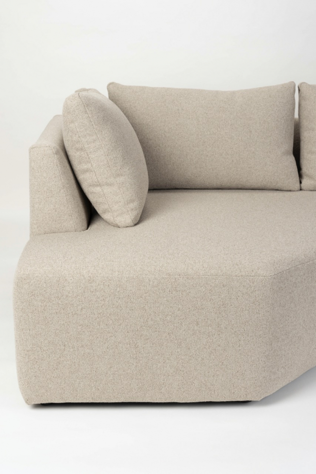 Bank 'Element Prosper Chaise Left' - Cappuccino