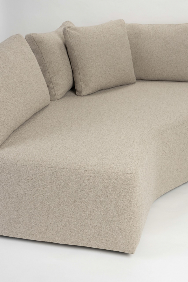 Bank 'Element Prosper Chaise Left' - Beige