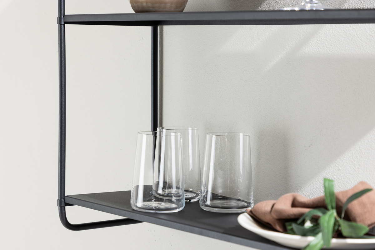 Wandplank 'Bari' - Zwart