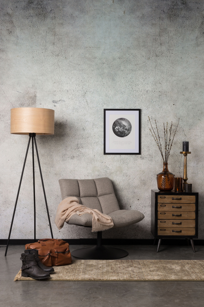 Fauteuil 'Bar' - Lichtgrijs
