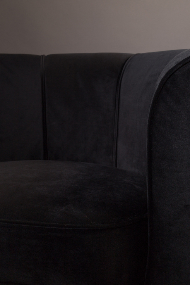 Fauteuil 'Flower' - Zwart