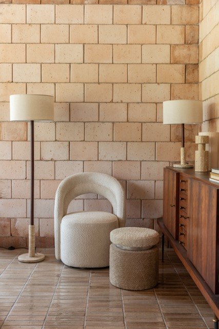 Fauteuil 'Seina' 66x63 - Beige