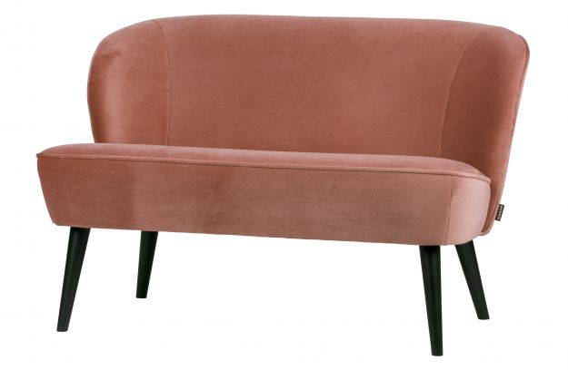 Bank 'Sara' - Roze/Velours