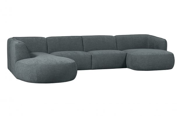 Linker bank 'Polly' - Blauw/Groen