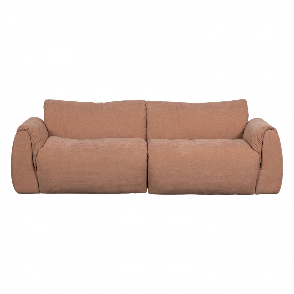 Bank ‘Baggy’ 2-zits - Bruin/Roze