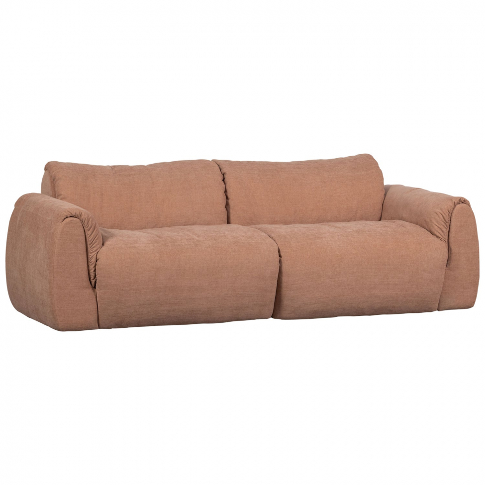 Bank ‘Baggy’ 2-zits - Bruin/Roze