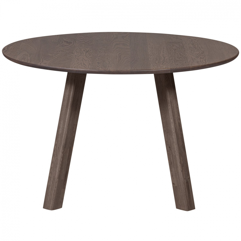 Eettafel ‘Tablo’ 120 cm rond - Donkerbruin