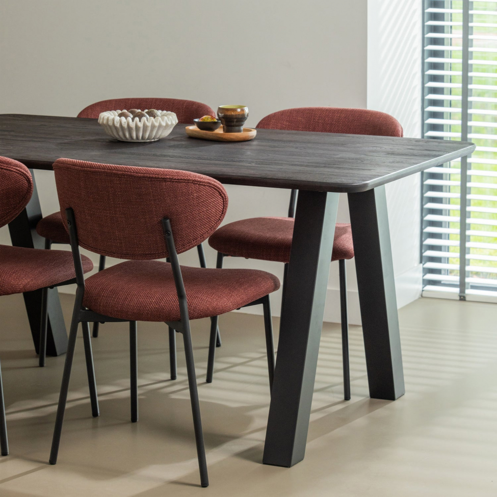Eettafel ‘Tablo’ 160x90cm - Donkerbruin