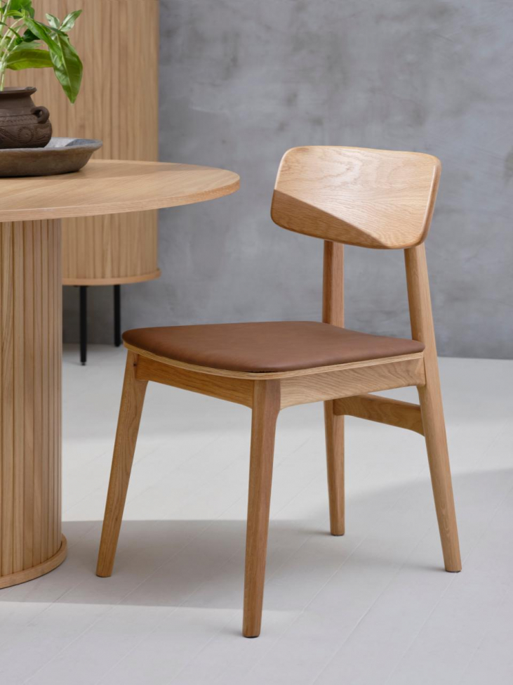 Stoel 'Garde' - Eik/Bruin