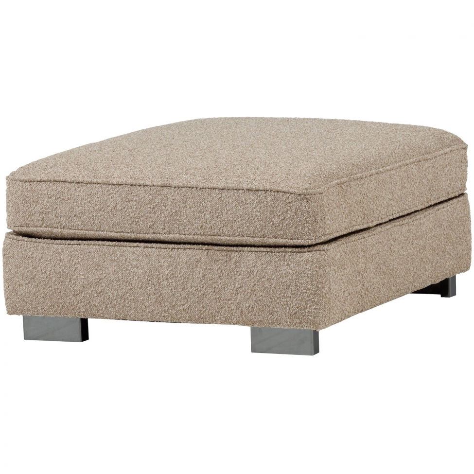 Voetenbank ‘Lazy’ - Beige bouclé