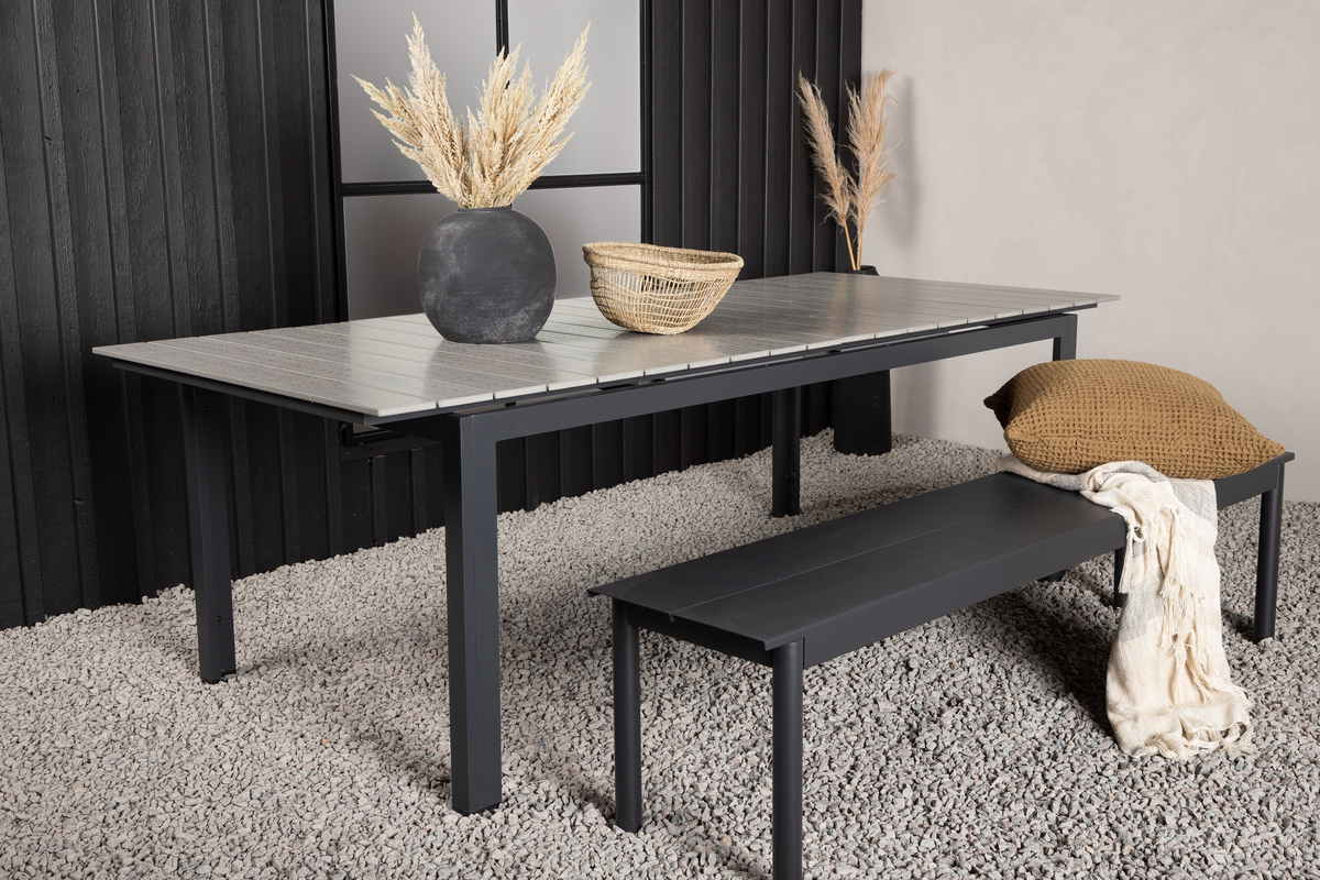 Eettafel 'Laxsjö' 229x100cm - Zwart