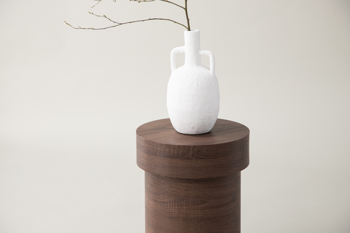 Bijzettafel 'Mariefred' Rond 35cm - Bruin