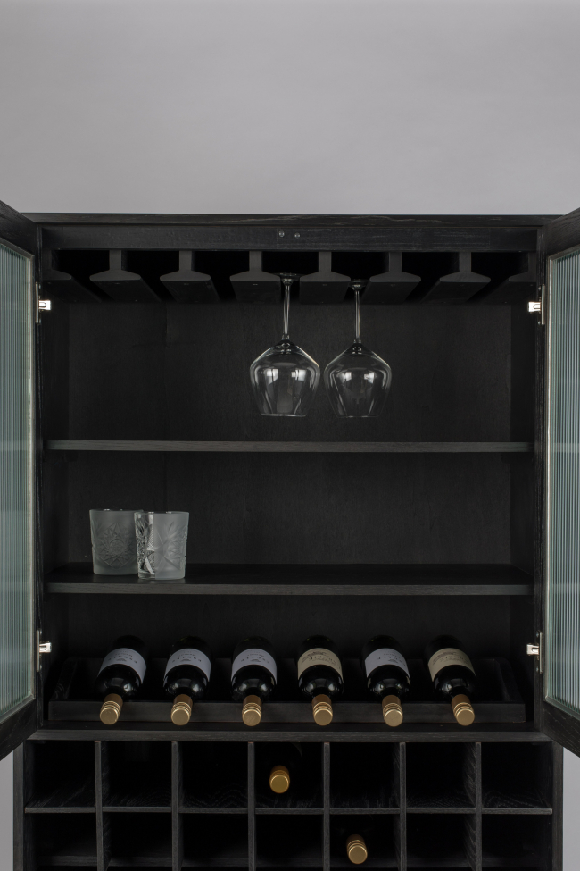 Kast 'Travis' - Zwart/Eiken