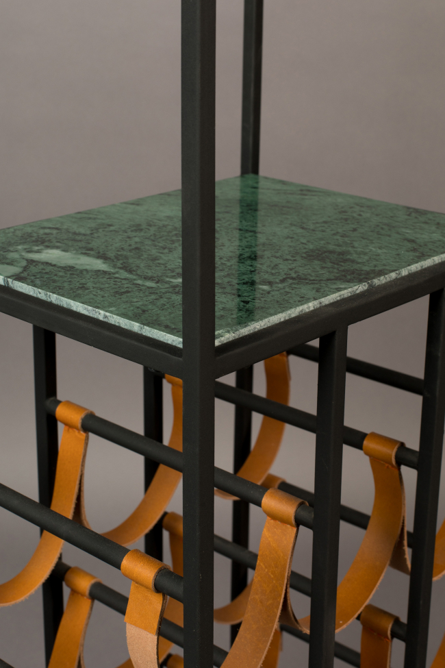 Keukenplank 'Mil' - Marmer/Leder