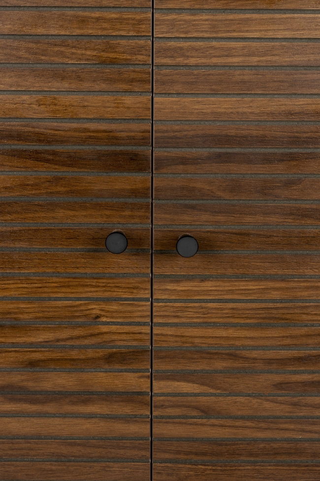 Kast `Stripes` - Bruin