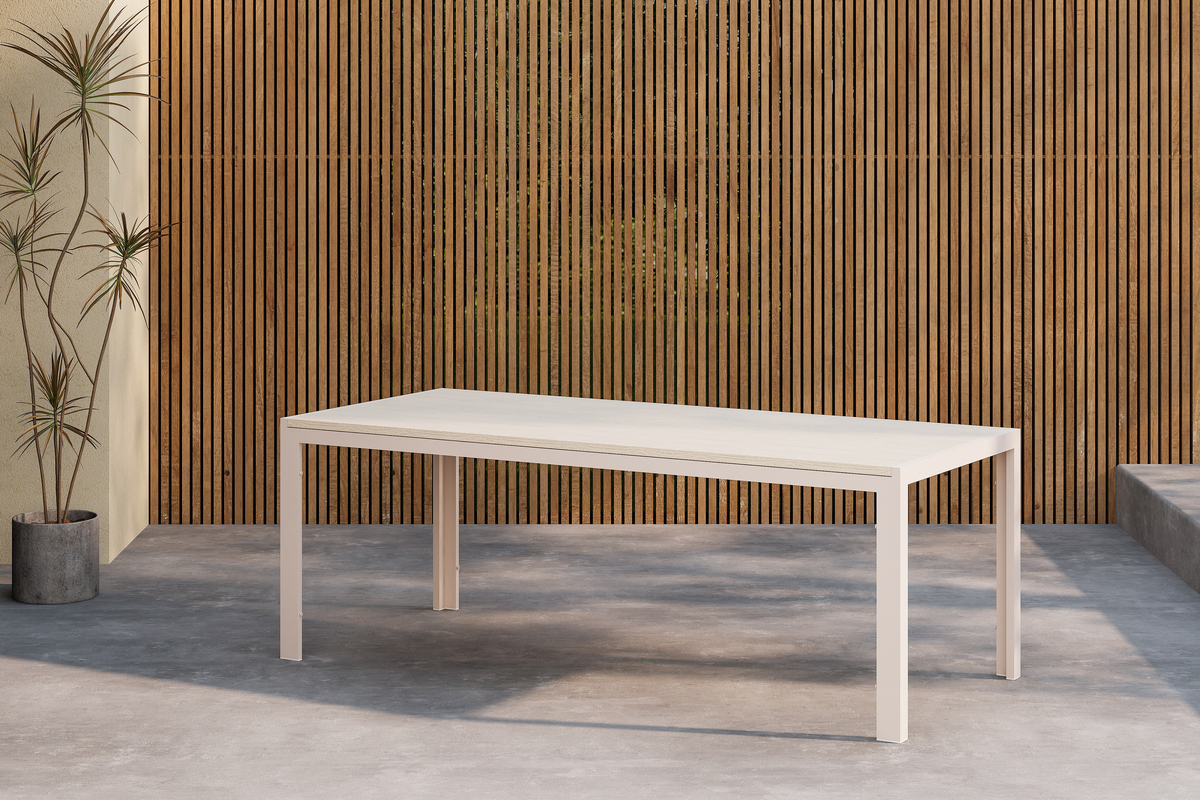 Tuin tafel 'Noto' 205x90cm - Beige