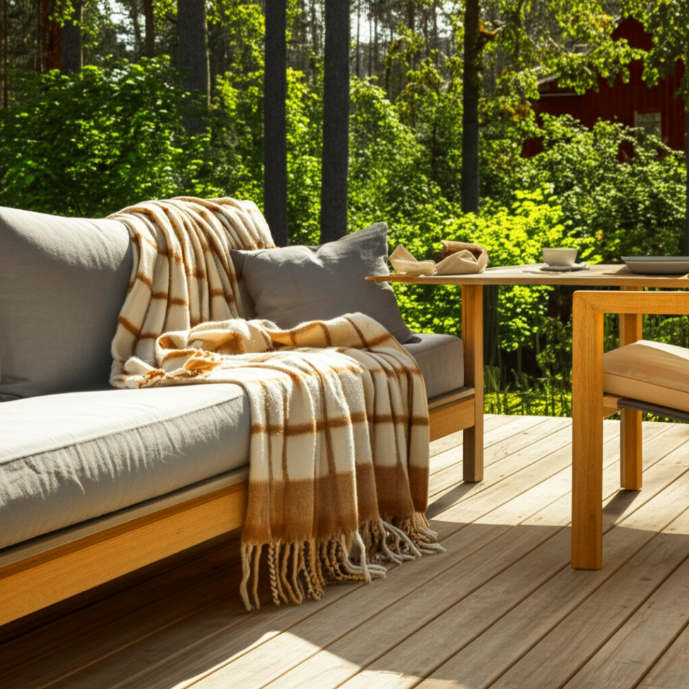 Plaid 'Rachel' 130x170cm - Geel