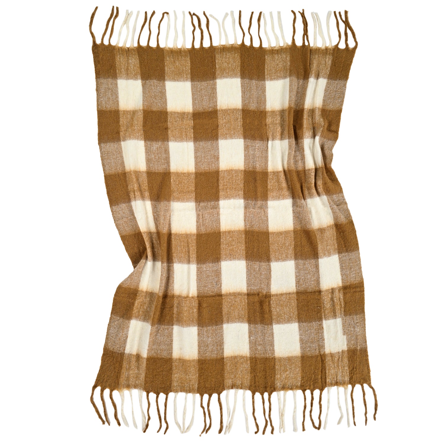 Plaid 'Phoebe' 130x170cm - Geel