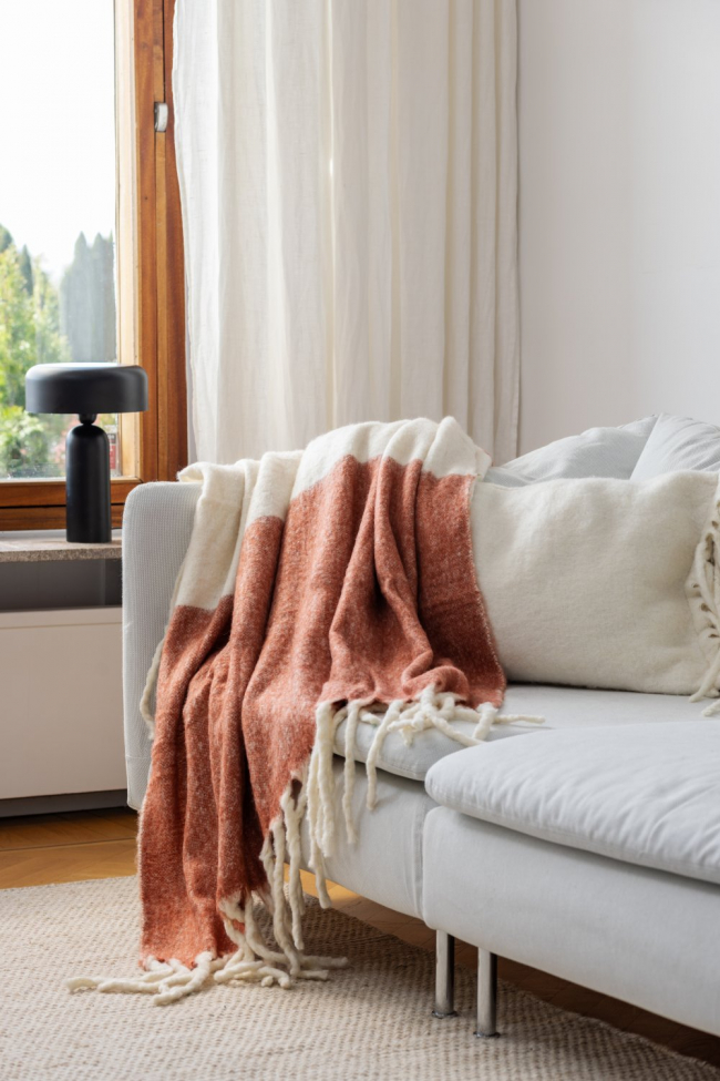 Geruite 'Carrie' 130x170cm - Roze