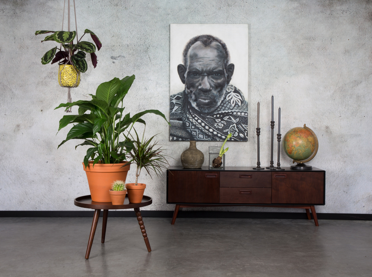 Dressoir 'Juju' Laag - Notenhout