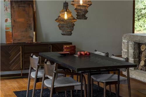 Bijzettafel 'Class' hoog - Bruin