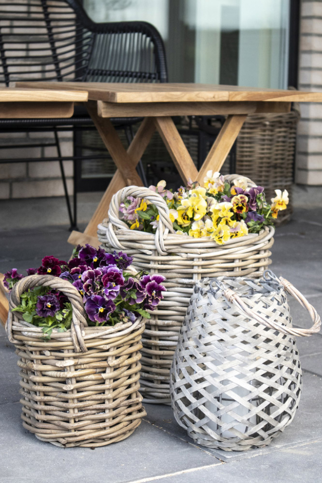 Mand 'Caor' 4-pack - Natuurlijk