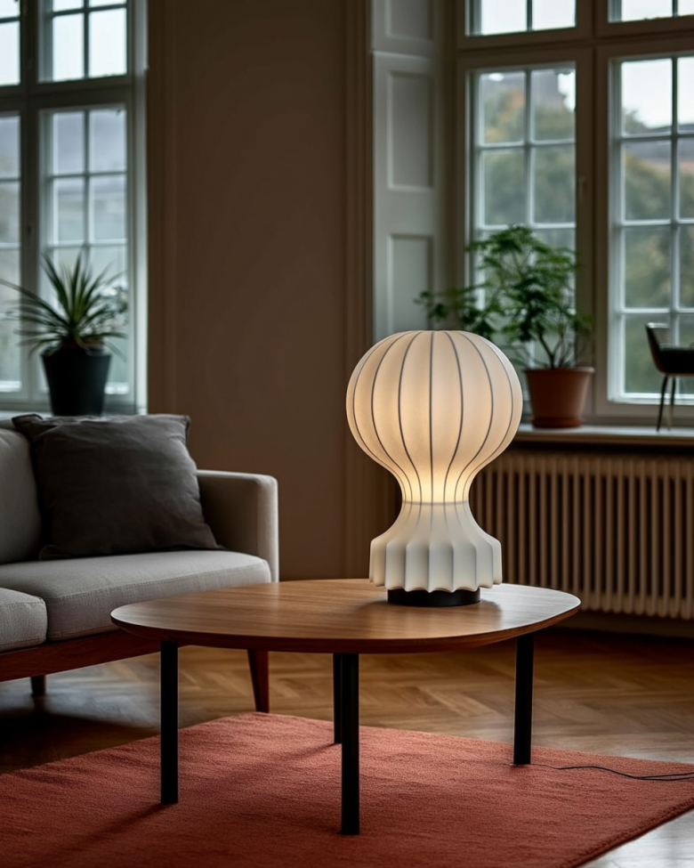 Lamp 'Senigallia' L - Wit/Zwart