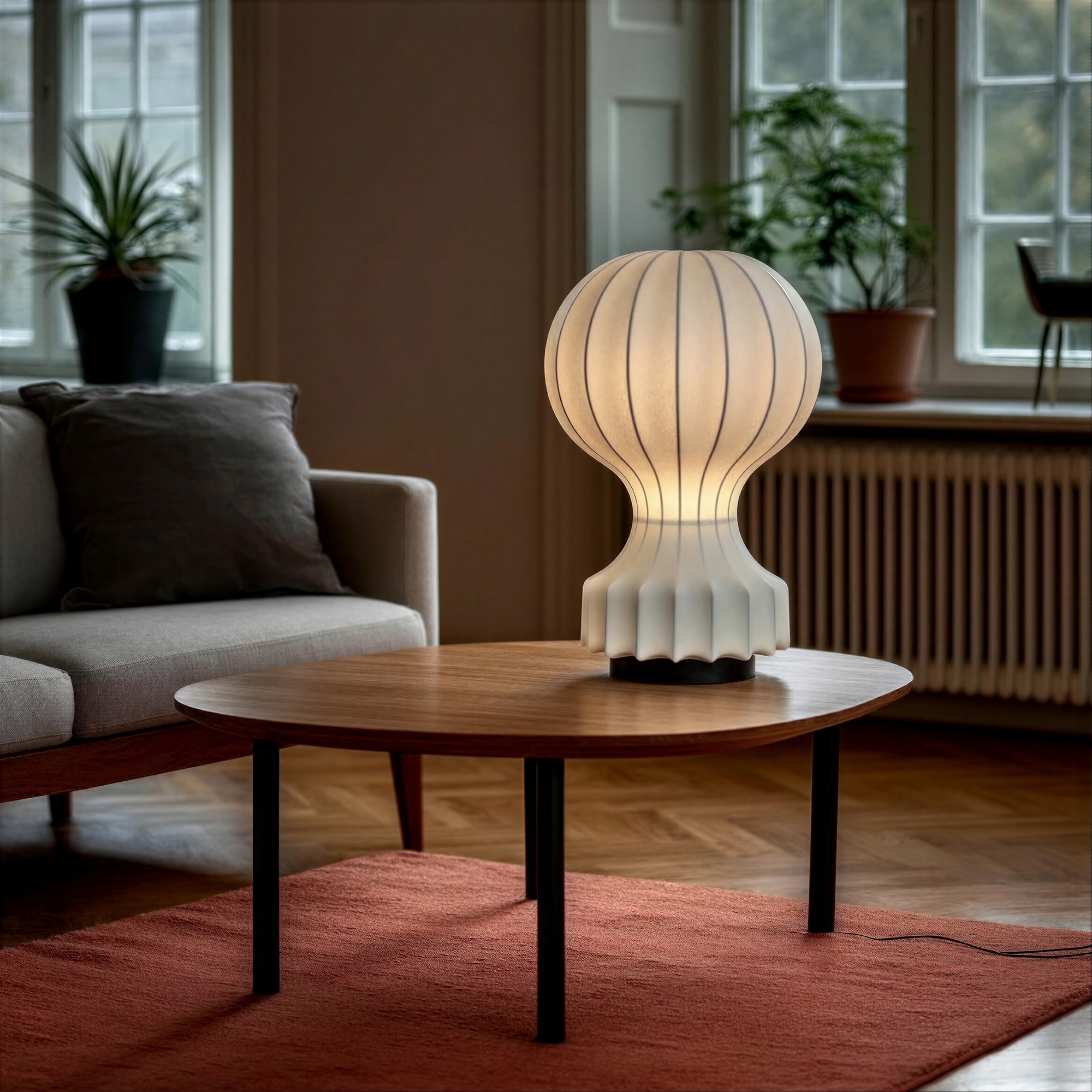 Lamp 'Senigallia' L - Wit/Zwart